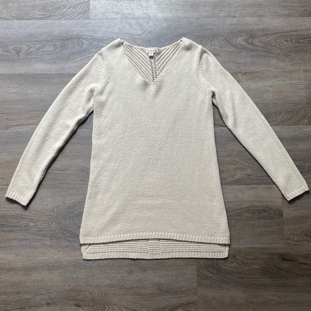 Merona small cream detailed sweater